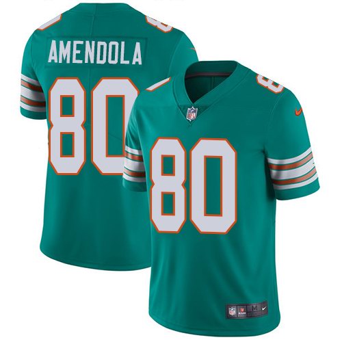 Nike Men & Women & Youth Dolphins 80 Danny Amendola Aqua Throwback NFL Vapor Untouchable Limited Jersey,We sell and wholesale Nike Men & Women & Youth Dolphins 80 Danny Amendola Aqua Throwback NFL Vapor Untouchable Limited Jersey on line form chian!